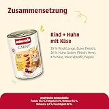 animonda Carny Senior Rind + Huhn mit Käse (6 x 400 g), Katzennassfutter für ältere Katzen ab 7 Jahren, Senior Nassfutter mit 100 % frischen Zutaten, Katzenfutter ohne Getreide und Zucker