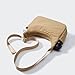Pander Nylon Crescent Shoulder Bag, Medium Sling Crossbody with Adjustable Strap.(Fawn Brown)