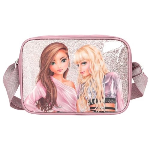 Sac à bandoulière rose TOPModel Glitter Queen idéal pour l'école et les sorties
