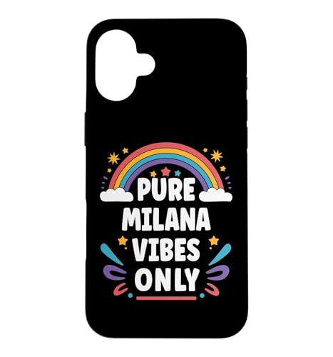 MILANA Vibes Only Cute Retro Girls MILANA Name �X�}�z�P�[�X iPhone 16 Plus �p