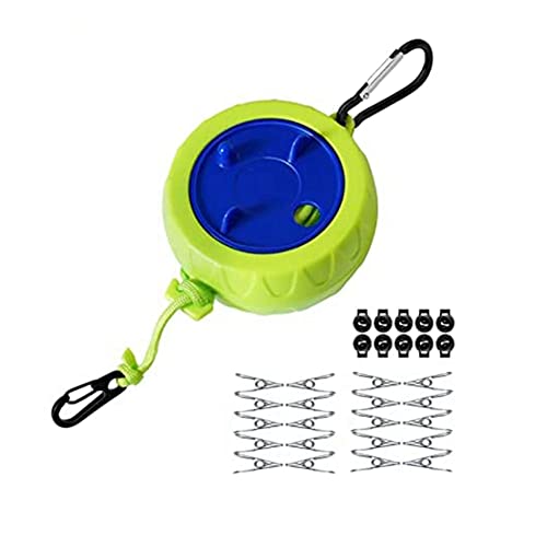 Kliplinc La Scatola in Poliestere da 10 Metri di Lunghezza e Spessore da 10 Metri di Lunghezza, guinzaglio Retrattile