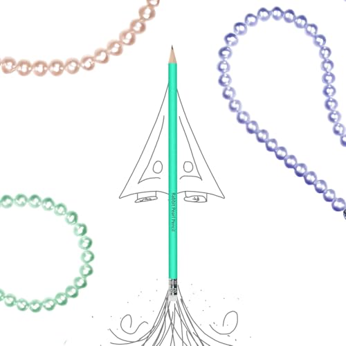 Image of Pencils | Super Fun Unicorn & Space Cartoon Theme Dark Lead Pencils for Kids | HB Writing Pencils for Girls & Boys | School & Return Gift Stationery. (Pearl Pencil (100))