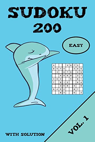 Sudoku 200 Easy With Solution Vol. 1: Puzzle puzzle booklet, 9x9, 2 puzzles per page