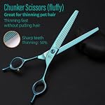 Dog Grooming Scissors: Blueish Green 5 in 1 Pet Shears Kit Made of Japanese 440C Advanced Stainless Steel Professional Grooming Scissors for Dogs Cats and Other Pets Dog Grooming Scissors Blueish Green 5 in 1 Pet Shears Kit Made of Japanese 440C Advanced Stainless Steel Professional Grooming Scissors for Dogs Cats and Other Pets