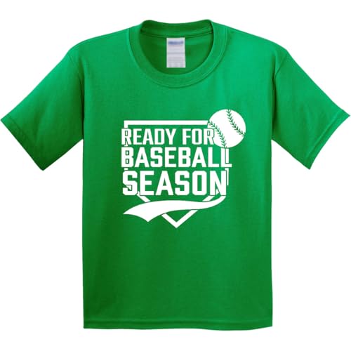 inktastic I'm Ready for Baseball Season Youth T-Shirt Youth X-Small (2-4) Kelly Green 452e0