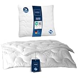 LILENO HOME Bettdecke 135x200 Set mit Kissen - Ganzjahre Bettdecke 135x200