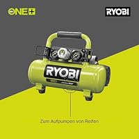 RYOBI 18 V ONE+ Akku-Kompressor PRO R18AC-0 (max. Druck 8,3 bar, Tankinhalt 3,8l, ideal zum Aufpumpen von Reifen, ohne Akku und Ladegerät) – Ansicht 3