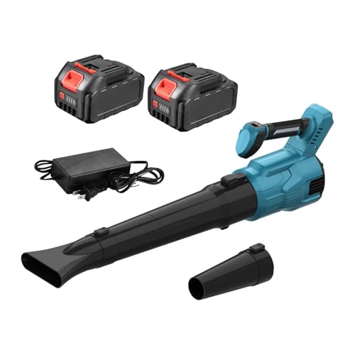 Generic エアブロワー エアダスター 手持ち式 除雪機 便利なポータブル リーフブロワー コードレスブロワー パティオ 庭 庭 車用