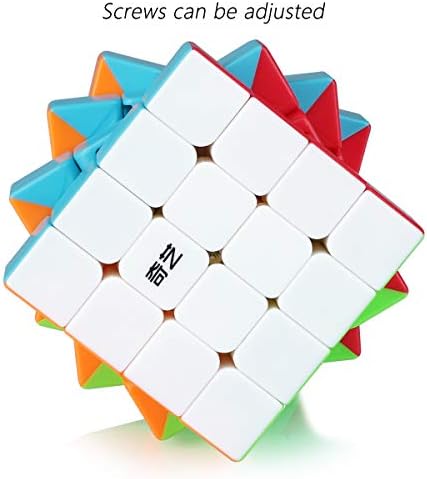 4x4 4x4x4 Cube,Speed Magic Cube 4x4,Easy Turning 3D Puzzle Cube Games Toy Gift for Kids Adults(Stickerless)
