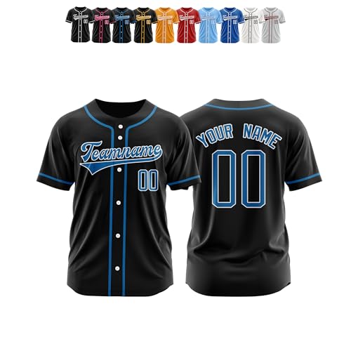Jersey de Béisbol Personalizado con Nombre, Número y Logo para Hombre, Mujer y Jóvenes miniatura 1
