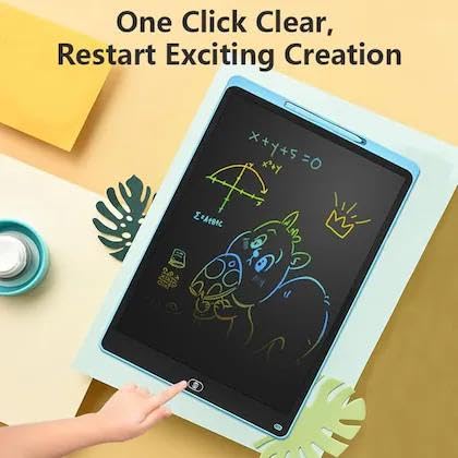 Image of LCD Writing Tablet 16 inches Paperless Memo Digital Tablet Pad for Writing /Drawing /Scribble Board /Erasable Doodle Pad for Educational Toy for Kids 16 inch Multicolour (16-inch)