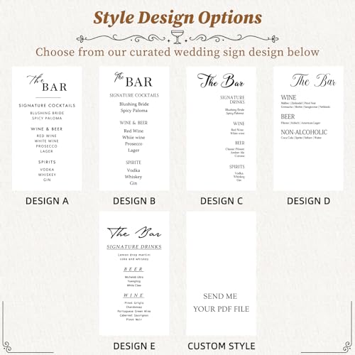 Image of Personalized Linen Bar Sign with Ruffled Edges Wedding Cocktail Menu Fabric Bar Menu Elegant Reception Decor Customized Table Runner for Engagement Party Decoration, Rustic Outdoor Garden Reception