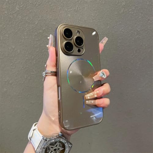Coque iPhone 16 paillettes Aurora Or du désert idéale pour vos soirées et quotidien