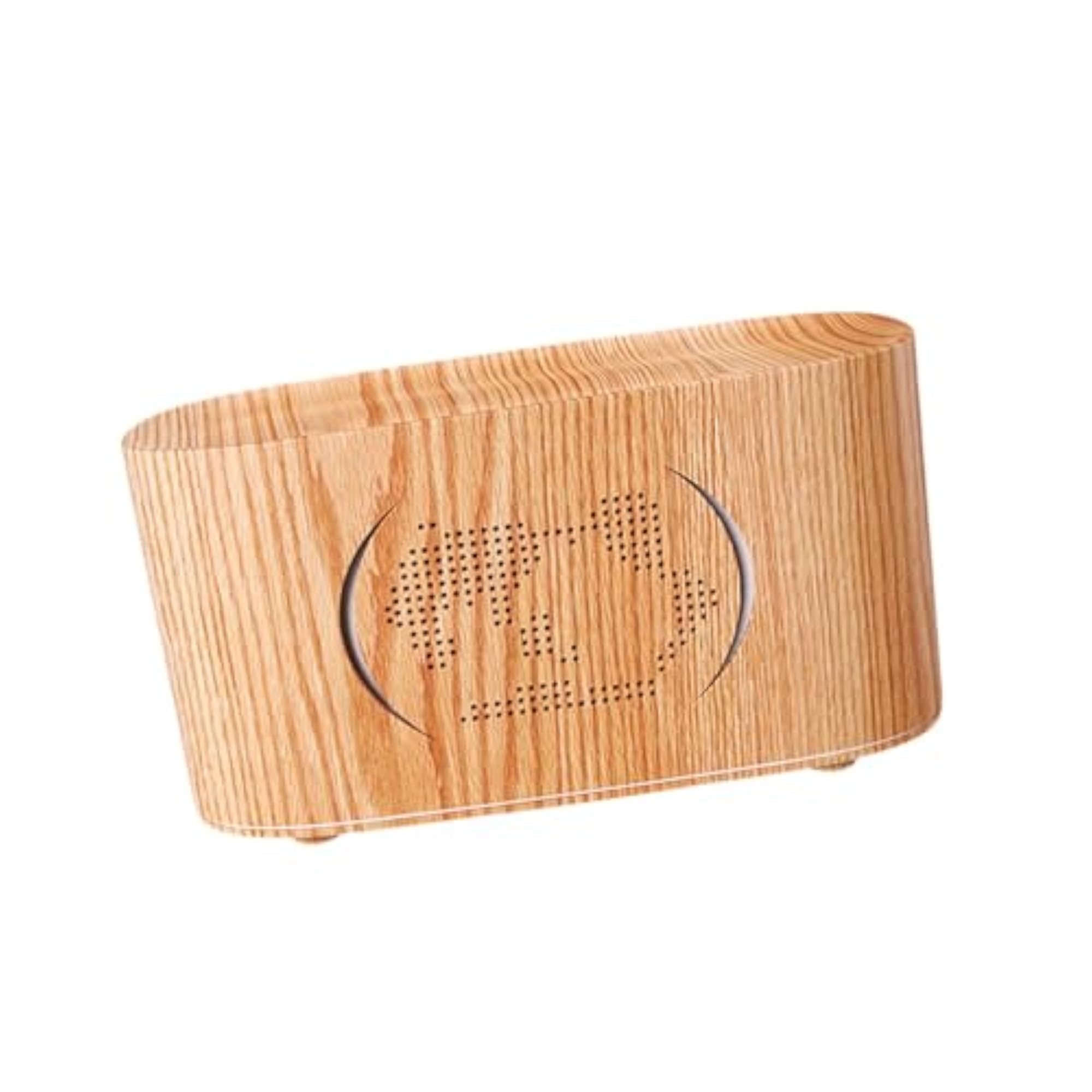 Noiseless Essential Oil Diffuser with Simulated Flame, Wood