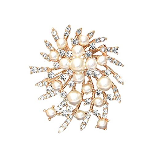 Broche pour femmes gypsophile aux finitions de haute joaillerie