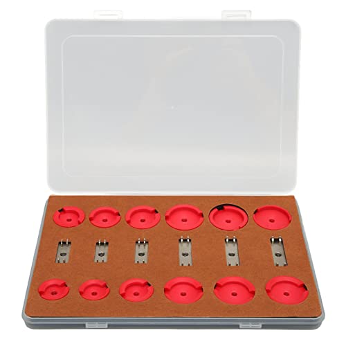 Pince à sertir pour montres avec 18 matrices pressées, ensemble d’outils professionnels de pressage de boîtiers de montres pour les modèles Double Eagle,...