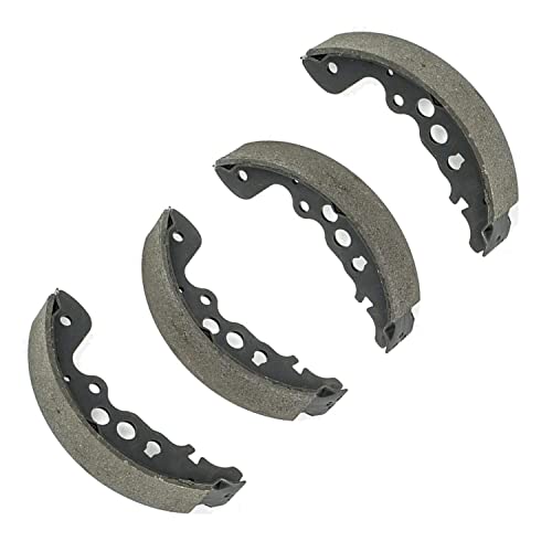 Image of Detroit Axle - Brake Kit for 99-04 Chevrolet Tracker Suzuki Vitara, Front Ceramic Brake Pads w /Hardware Rear Semi-metallic Brake Shoes 1999 2000 2001 2002 2003 2004 Replacement