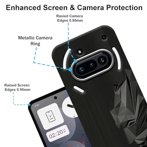 VIDO Exclusive Back for Nothing Phone 3a 5G (Shock Proof Soft Case | 360 Full Degree Protection | Mobile Case for Men & Women)