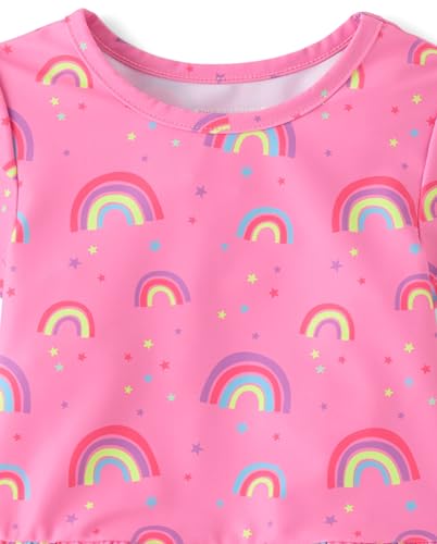 Image of The Children's Place Boys and Toddler Short Sleeve Rashguard Swimset