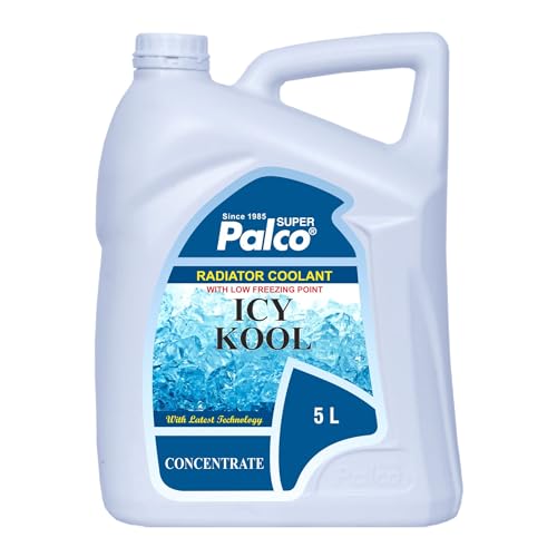 Image of PALCO Icy Kool Radiator Coolant for Car 5 Litre (Pack of 1), Advanced Low Freezing Point Antifreeze Green Concentrate Coolant for Engine