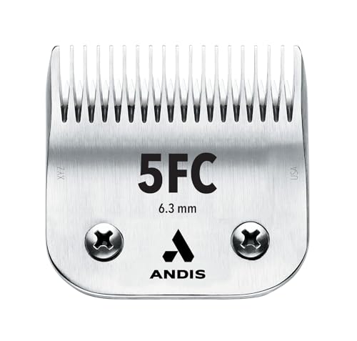 Andis Ceramicedge Carboninfused Steel Pet Clipper Blade Size5fc 14inch Cut Length 72635silver  Cucciolini Doodles Andis ceramicedge carbon infused steel pet clipper blade size 5fc 14 inch cut length 72635silver   cucciolini doodles