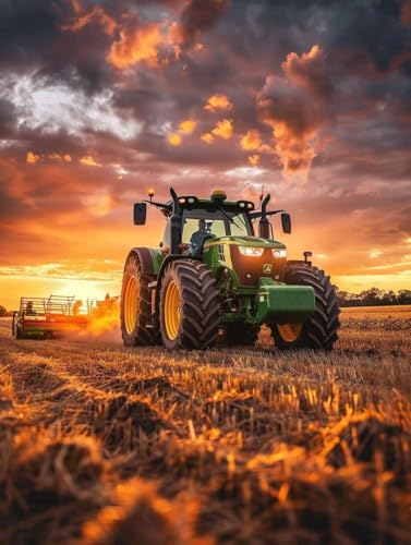 Peinture Diamant Tracteur pour décorer votre salon rustique