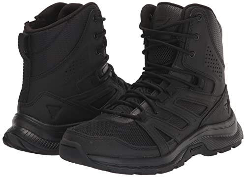 Bates Rallyforce Bota feminina tática e militar com zíper alto, Preto, 11