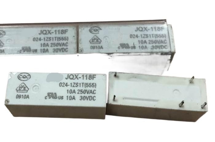 Relé 118F-1C-10A de 24V para reparar electrodomésticos y placas electrónicas