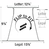 Officemate Universal Hanging File Frame, Letter and Legal Size, Rails 24 to 27, Steel, 1 Set (91966)