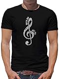 Shirt-People Musik an Welt - Camiseta para hombre, diseño con texto 'Rock Metal Sound' Negro M