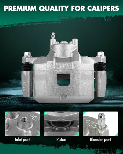 Image of SCITOO 18B5033C Front Right Disc Brake Caliper Assembly w /Bracket For Mitsubishi For Lancer 2008-2017