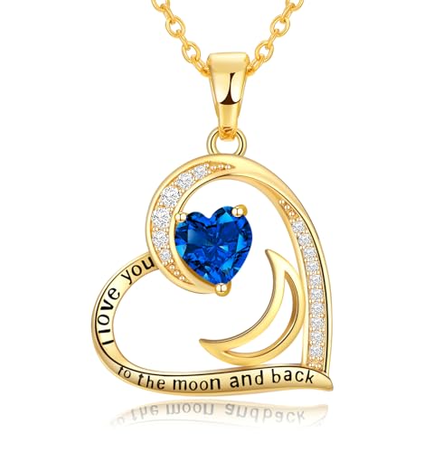 Heart Gold Necklace for Women Birthday Gifts for wife Jewelry for Wife Necklace for Giflfriend Mom Daughter