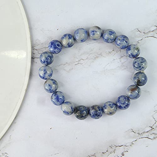 Image of Reiki Crystal Products Certified Natural Crystal Stone Round 10 mm Beads Bracelet for Men and Women | Reiki Charged Gemstone Jewellery Bracelet| Multiple Stone Variants Available
