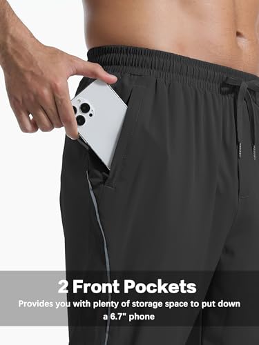 Men's Lightweight Sweatpants with Pockets Quick Dry Breathable Workout Pants for Men Athletic Gym Running Joggers4