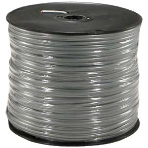 InstallerParts 1000 Ft 4 Conductor Silver Satin Modular Cable Reel 28AWG