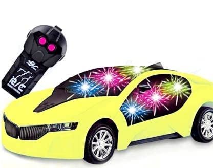STERTOYS Remote Control Car with 3D Light for Kids Go Forward, Backward, Stop Racing Car Full Function Car for Birthday Gift