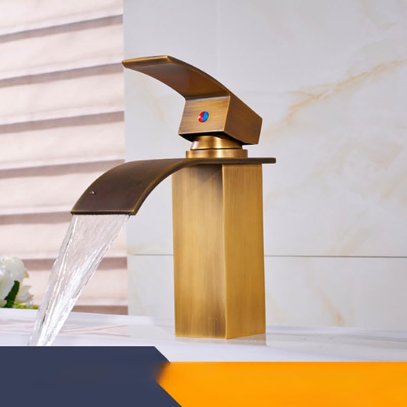 Robinet de bassin cascade eau chaude et froide mitigeur précis