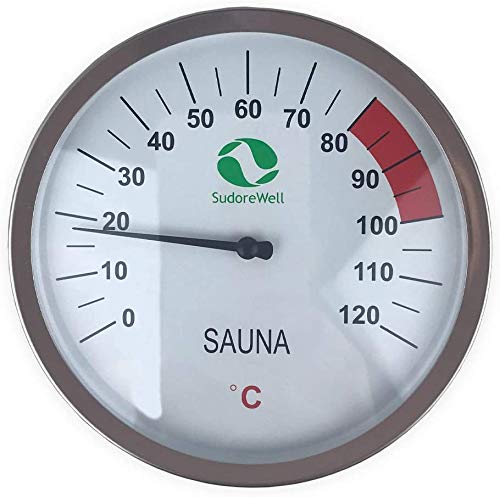 Preisvergleich Produktbild SudoreWell® Sauna Thermometer Classic Ø125mm