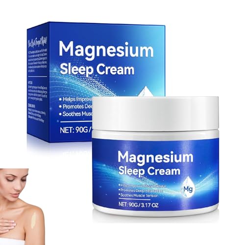 Magnesium Beruhigende Schlafcreme,Magnesiumö Creme,Magnesium Lotion,Muskel Aktive Beruhigendes Creme,Magnesium Haut Muskel Körper Beruhigende Für Die Füße Körper,Haut, Schlaf,Angst,Muskelentspannung
