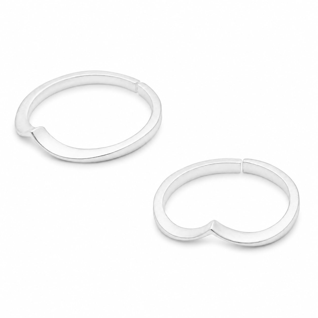 unniyarcha 92.5 Chevron 925 Sterling Silver Toe Rings (Pair) For Women's Pure Silver 925, Sterling Silver Jewellery with Certificate of Authenticity & 925 Toe Rings for Women's Silver, God, Religion-picture-19