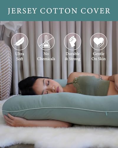 Image of Safe Multifunctional Microfiber U Shaped Pregnancy Pillow /Maternity Pillow. (Green-U-PIPEN-2)