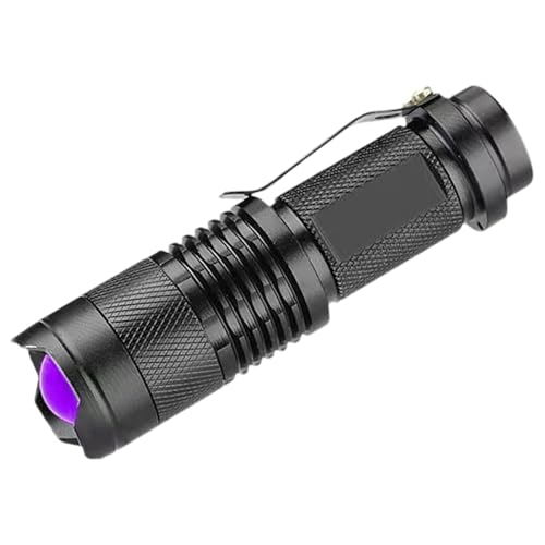 Linterna de inspección ultravioleta – Detector LED impermeable de alto brillo para manchas de unina de mascotas y escorpiones, iluminación de largo alcance Diseño compacto con batería | Cama tapizada