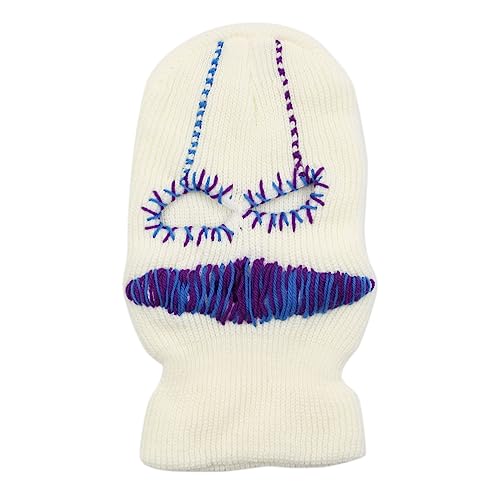 Chapeau tricoté à capuche effrayant chaud et respirant pour soirée déguisée épouvante