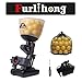 Furlihong 692BH Baseball Pitching Machine, Use Ping Pong Size Training Balls for Visual Acuity and Hitting Accuracy Improvement, Powered by Batteries or AC Power, Includes 60 pcs Balls