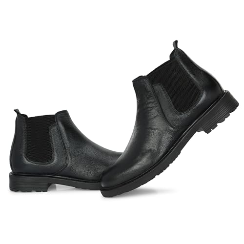 Image of GALEX Leather Chelsea Boots for Men | Trendy, Stylish & Casual Boots