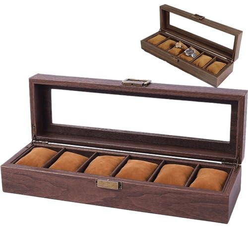 Vitrine de montre à 6 slots pour sublimer et protéger votre coiffeuse - 2