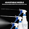 Plastic Spray Bottle, Empty Spray Bottles (2 Pack 24 Oz), All-Purpose Sprayer for Cleaning Solutions, Hair Spray, Bleach, Planting, BBQ, Mist & Stream Water Spraying Bottle with Adjustable Nozzle