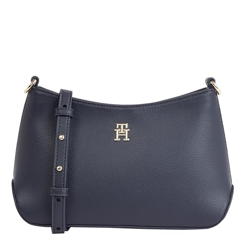 Tommy Hilfiger Damen Umhängetasche Staple Crossover Mittelgroß, Blau (Space Blue), Onesize