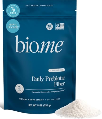 Bio.me Daily Prebiotic Fiber Powder - Unflavored, 30 Servings