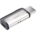 SanDisk 128GB Ultra Dual Drive Flash Drive with reversible USB Type-C and USB Type-A connectors, for smartphones, tablets, Macs and computers